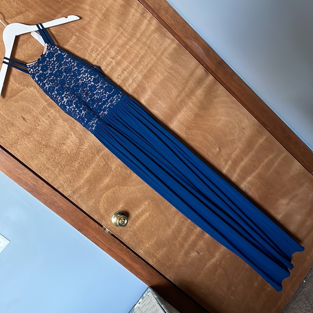 Midnight blue maxi dress